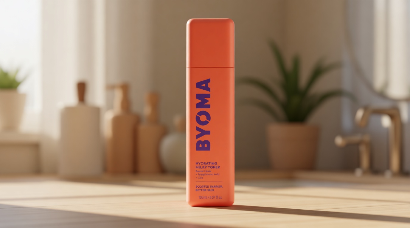 BYOMA Hydrating Milky Toner - Dewy, Ultra Hydrating Toner for Face - Soothes Skin, Locks in Moisture, Reduces Redness - Barrier Repair - 5.07 fl oz