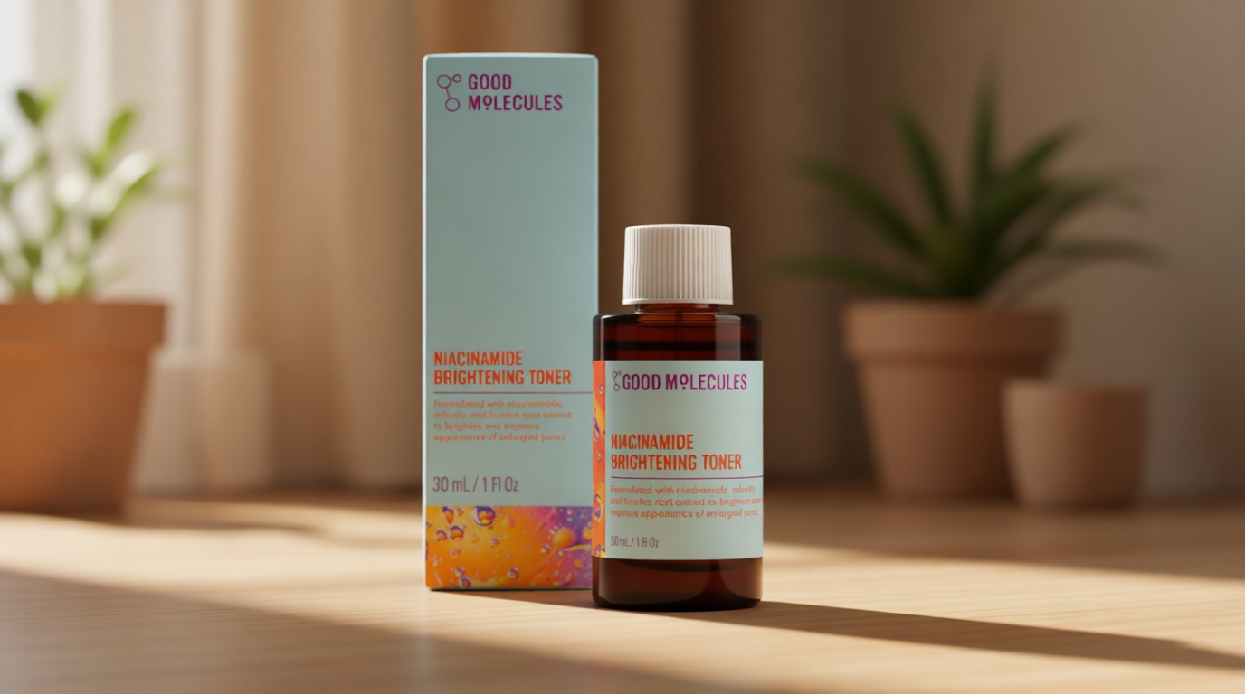 Good Molecules Niacinamide Brightening Toner - Toner for Face with Niacinamide and Arbutin for Skin Tone Balancing- Pore Minimizer, Skin Care for Face