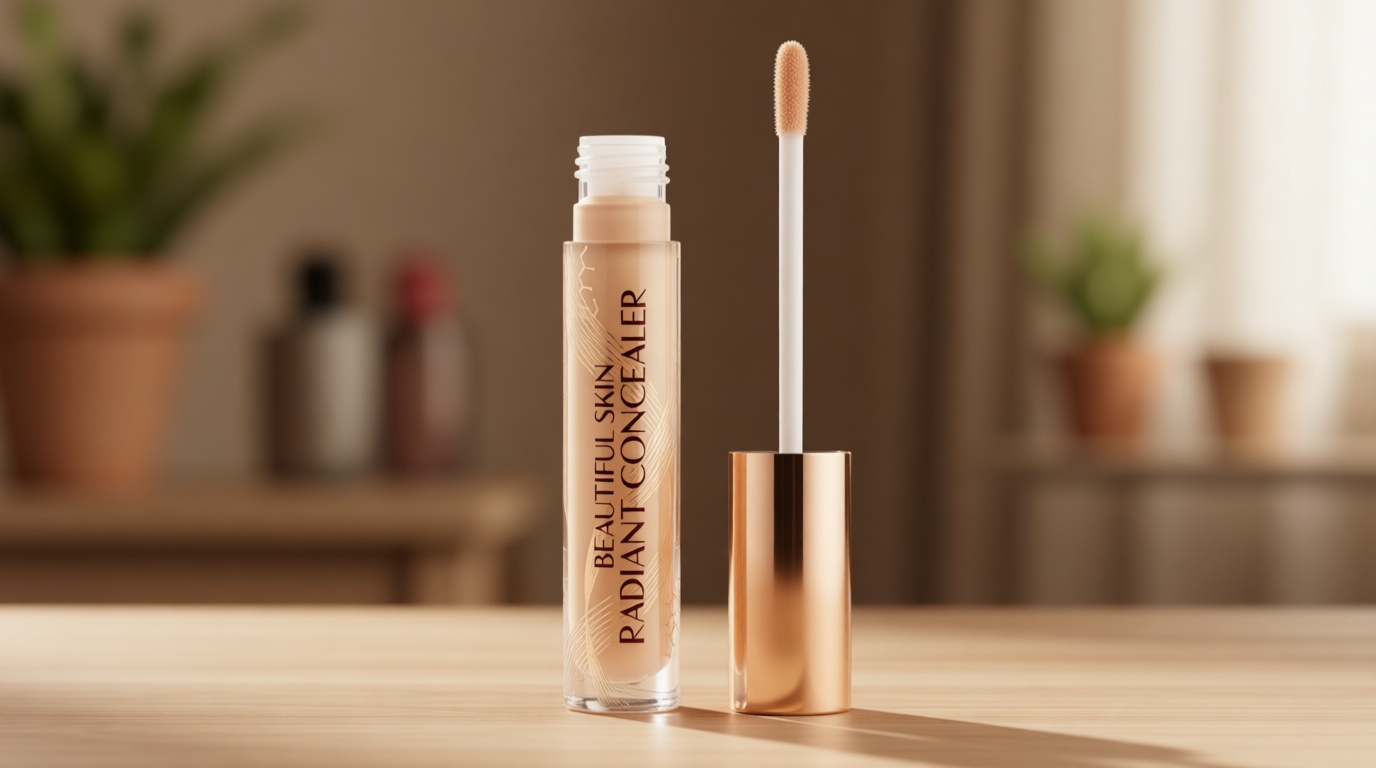 Charlotte Tilbury Beautiful Skin Concealer - Under Eye Concealer & Color Corrector for Dark Circles - Hydrating, Medium-Buildable Coverage with a Radiant, Natural-Looking Finish