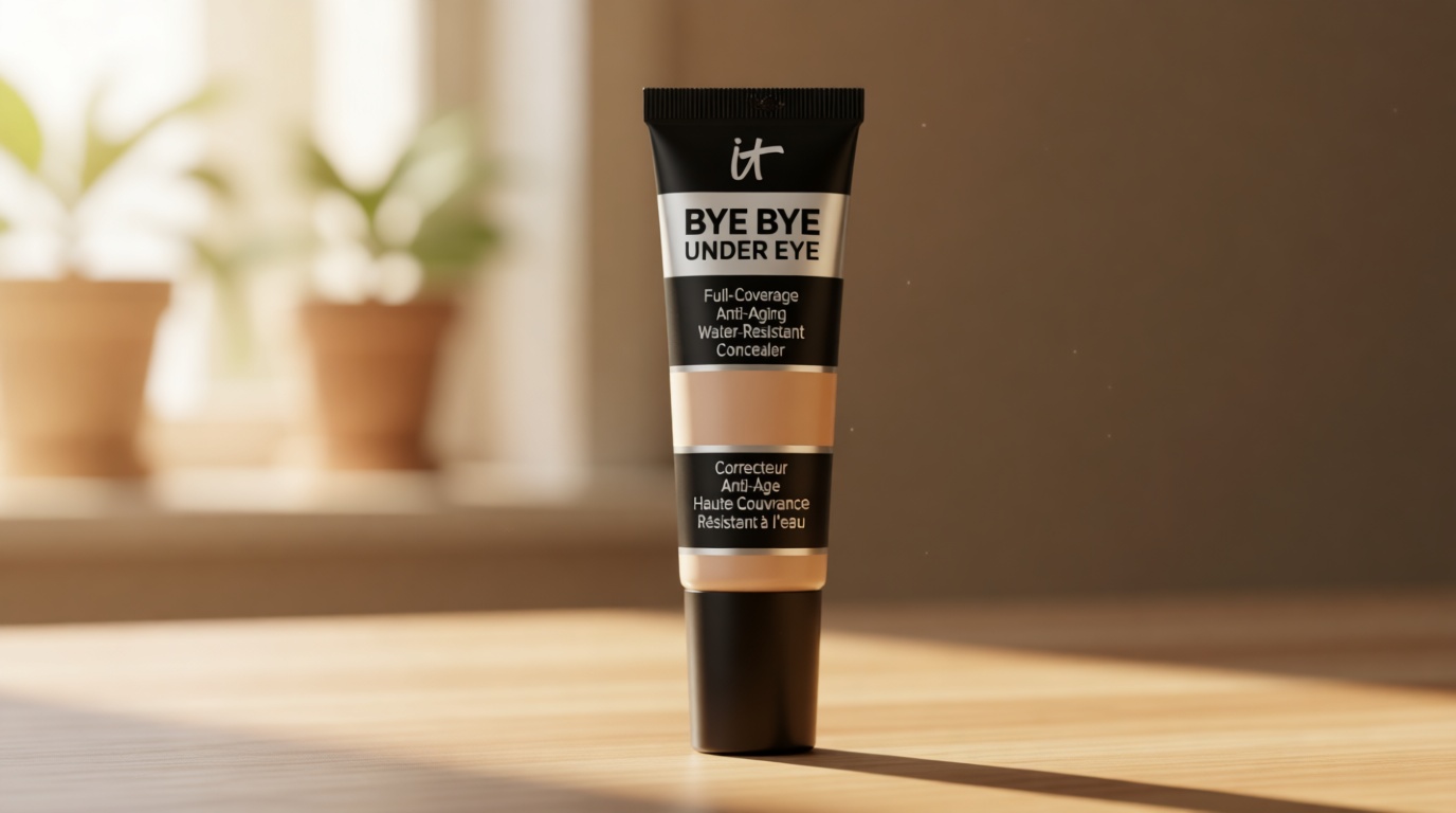 IT Cosmetics Bye Bye Under Eye Concealer - Water-Resistant, 24H Full Coverage Brightening Concealer For Dark Circles, Fine Lines, Redness & Discoloration, Anti-Aging Color Correcting Cream - 0.4 fl oz