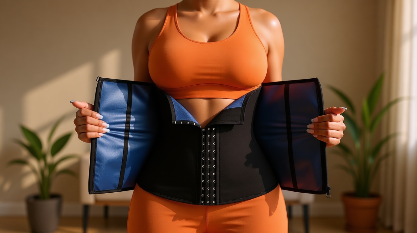 TrainingGirl Waist Trainer for Women Lower Belly Waist Trimmer Corset Tummy Wrap Workout Sweat Belt Band Sports Sauna Suit