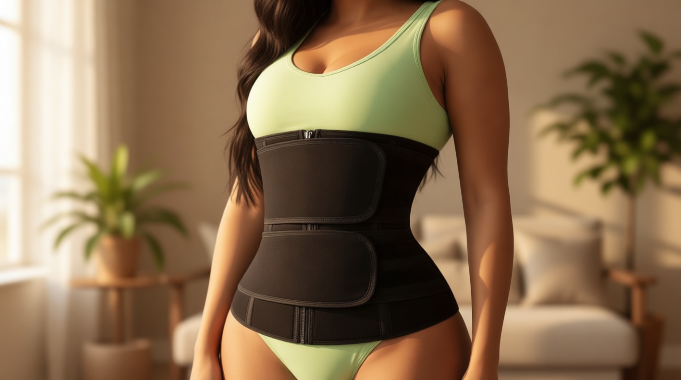 TrainingGirl Women Waist Trainer Cincher Corset Tummy Control Workout Sweat Band Slimmer Belly Belt Weight Loss Sports Girdle